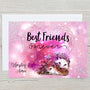 Best Friends Forever BFF Greetings Card, Personalised, Happy Birthday, Thank You, Get Well, Love My Friend, Blank Inside, Friendship Forever - Rainbowprint.uk