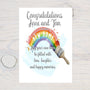 Congratulations on your New Home Personalised A4 Glossy Wall Art Print - Rainbowprint.uk