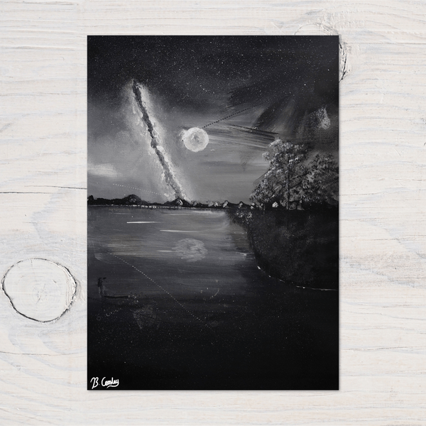 "Moonlight Walk" A4 Wall Art Print - Rainbowprint.uk