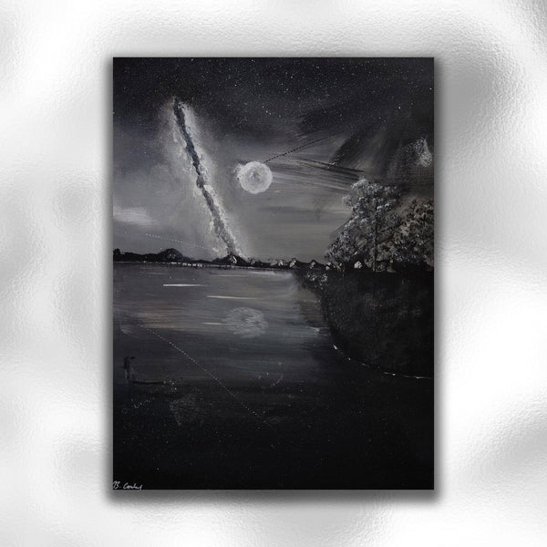"Moonlight Walk" A4 Wall Art Print - Rainbowprint.uk