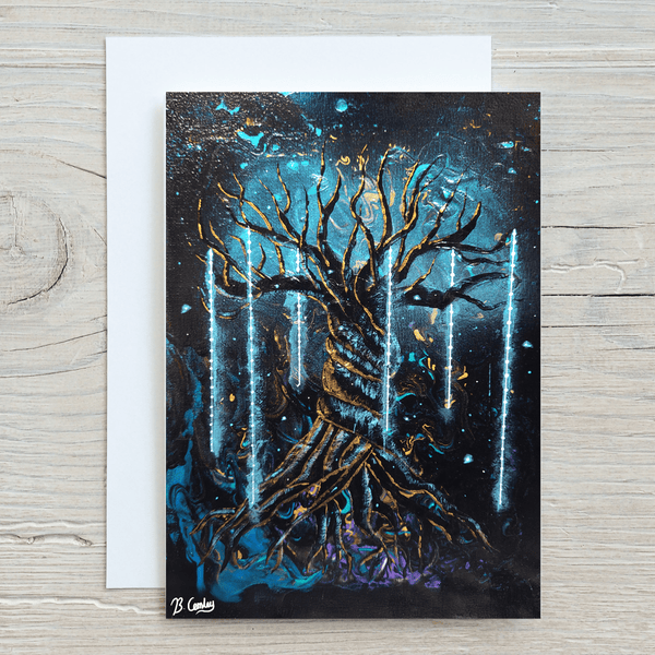 Mystic Tree Print on A4 glossy art card - Rainbowprint.uk