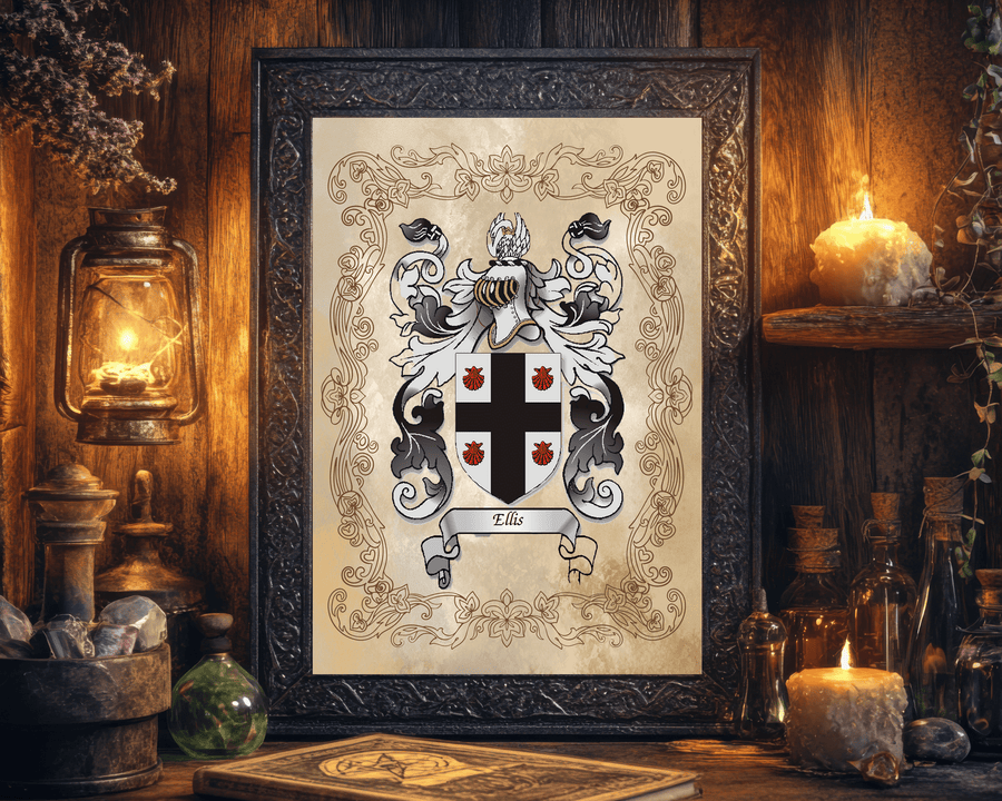 All Family Crest, Heraldry, Surname History Gifts - Rainbowprint.uk