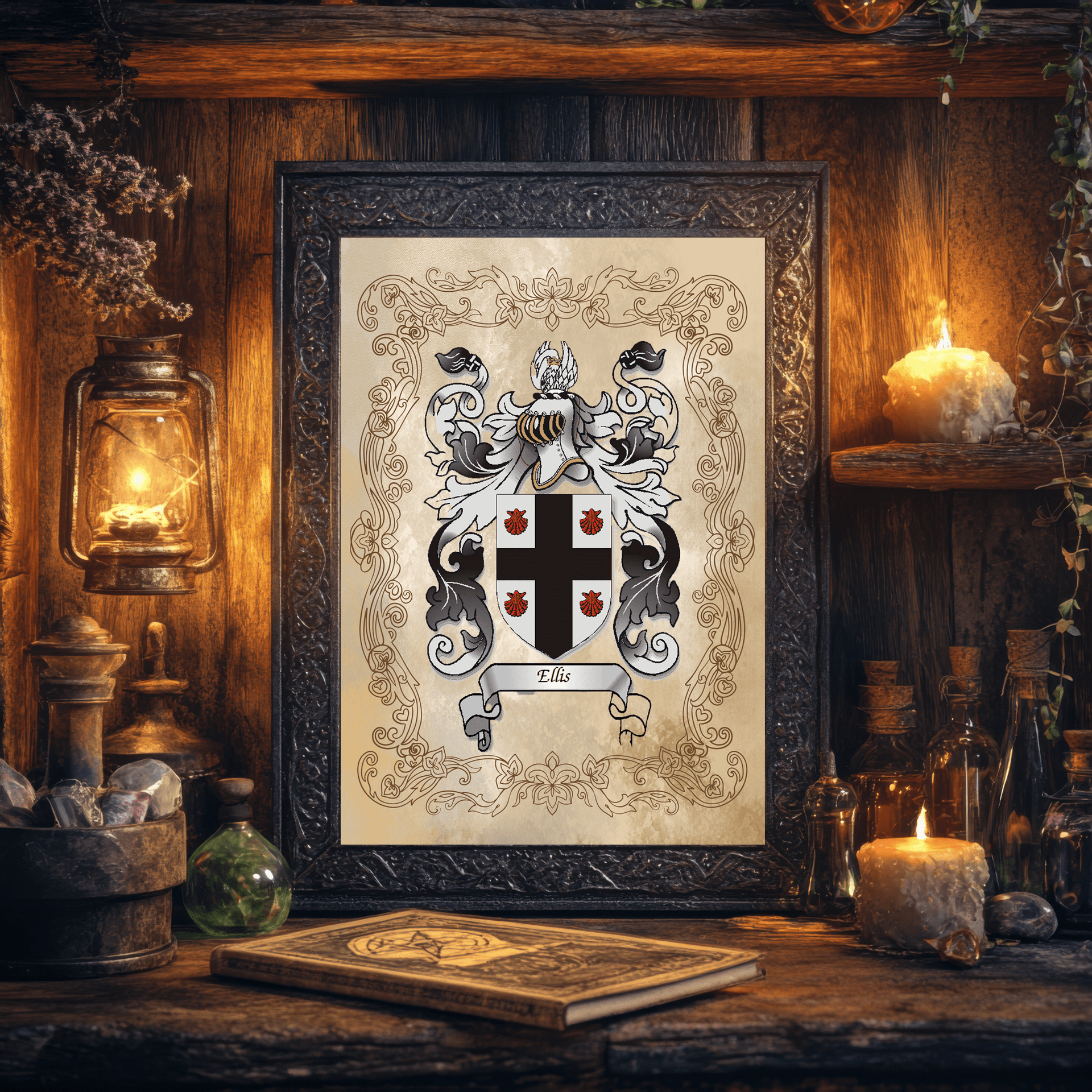 All Family Crest, Heraldry, Surname History Gifts - Rainbowprint.uk