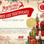 10 x Christmas North Pole Bulk A4 glossy Nice List Certificate - Blank for you to fill in - 6 versions - Rainbowprint.uk