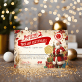 25 x Christmas North Pole Bulk A4 glossy Nice List Certificate - Blank for stalls etc - Rainbowprint.uk