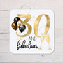 30 And Fabulous Birthday Coaster personalised with any wording, 50th Birthdays, lovely gift for a special birthday, 1995 - Rainbowprint.uk