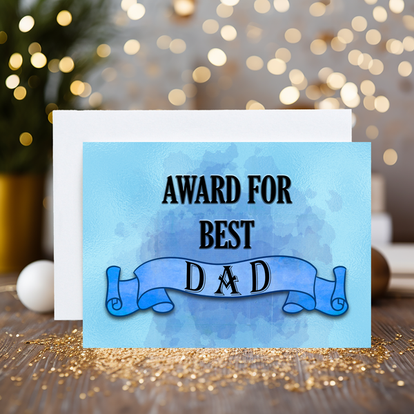Best Dad Personalised Greetings Card: for Birthdays, Thank You's, Father's Day