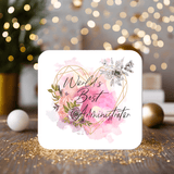 Administrator Coaster Gift: can be personalised - Rainbowprint.uk