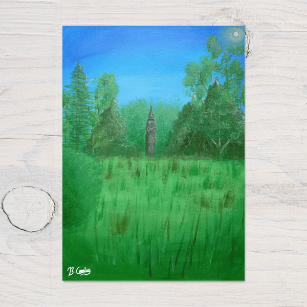 "Albert Park" AbingdonA5 Greetings Card, can be personalised - Rainbowprint.uk