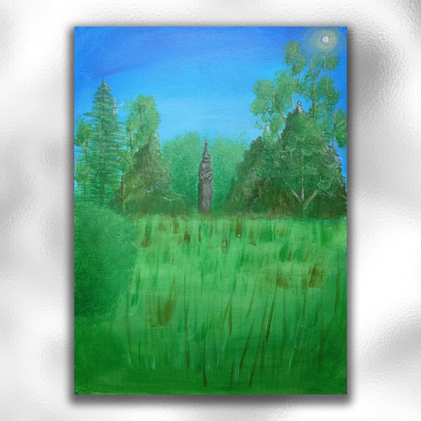 "Albert Park" Original Painted Canvas - Rainbowprint.uk