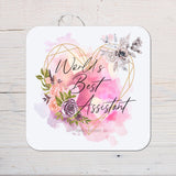 Assistant Coaster Gift: can be personalised - Rainbowprint.uk