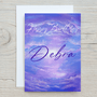 "Astral" A5 Glossy Greetings Card, can be personalised - Rainbowprint.uk