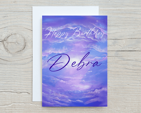 "Astral" A5 Glossy Greetings Card, can be personalised - Rainbowprint.uk