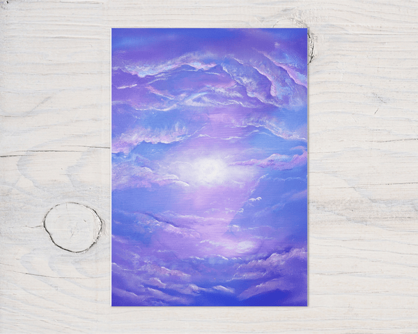 "Astral" A5 Glossy Greetings Card, can be personalised - Rainbowprint.uk