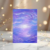 Astral Clouds and Sky Greetings Card: can be personalised - Rainbowprint.uk