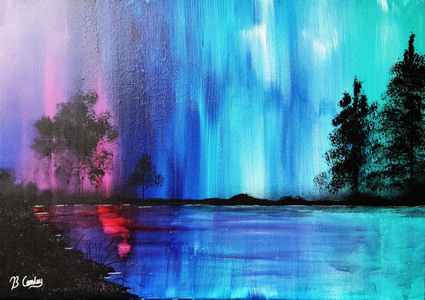 "Aurora Dreams" A5 Greetings Card, can be personalised - Rainbowprint.uk
