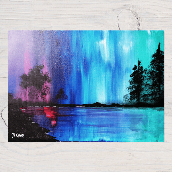 "Aurora Dreams" A5 Greetings Card, can be personalised - Rainbowprint.uk