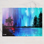 "Aurora Dreams" A5 Greetings Card, can be personalised - Rainbowprint.uk