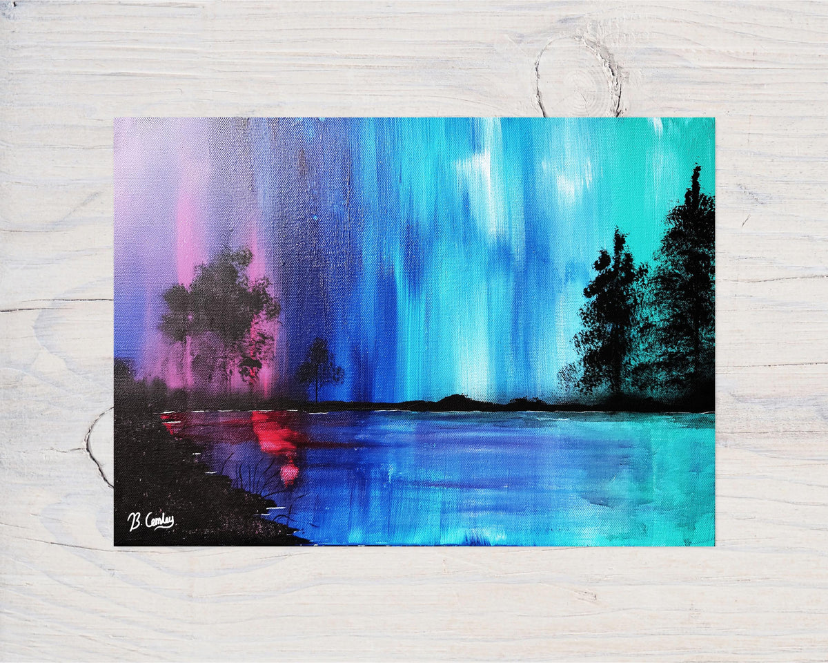 Aurora Dreams" A5 Greetings Card, can be personalised - Rainbowprint.uk
