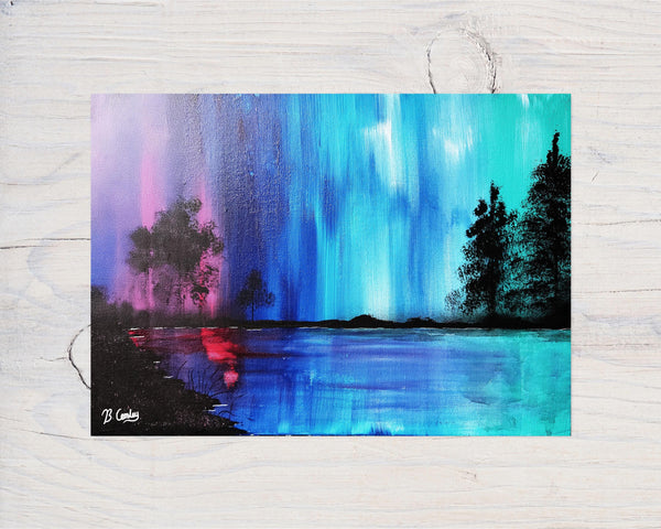 Aurora Dreams" A5 Greetings Card, can be personalised - Rainbowprint.uk