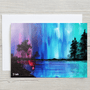 "Aurora Dreams" A5 Greetings Card, can be personalised - Rainbowprint.uk