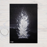 Beach Fire A4 Glossy Wall Art Print - Rainbowprint.uk