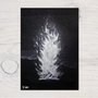 "Beach Fire" A5 Glossy Greetings Card, can be personalised - Rainbowprint.uk