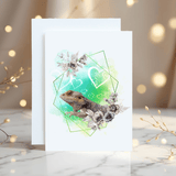 Bearded Dragon Greetings Card: can be personalised - Rainbowprint.uk