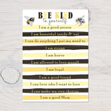 Bee Kind To Yourself A4 Wall Art Print: Motivational Decor Gift - Rainbowprint.uk