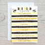 Bee Kind To Yourself Motivational A5 Personalised Greetings Card, Birthdays, You, Get Well Cards - Rainbowprint.uk