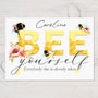 Bee Yourself Beautiful Bee Lovers A4 Print on 260gsm Glossy Photographic Art Card, lovely motivational self love gift, can be personalised - Rainbowprint.uk