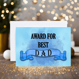 Best Dad Personalised Greetings Card: for Birthdays, Thank You's, Father's Day - Rainbowprint.uk