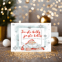 Christmas Jingle Bells with Santa Greetings Card, can be personalised - Rainbowprint.uk