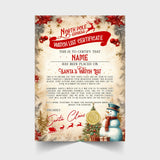 Christmas Watch List Certificate Personalised with Any Name - Santa Version - Rainbowprint.uk