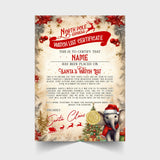 Christmas Watch List Certificate Personalised with Any Name - Santa Version - Rainbowprint.uk