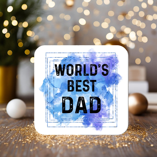Dad Coaster Gift: Birthdays, Christmas, Father's Day, Thank You - Rainbowprint.uk