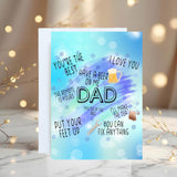 Dad Greetings Card: Birthdays, Father's Day - Rainbowprint.uk