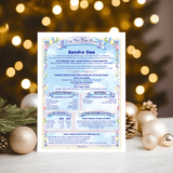 Digital Birthday Personalised A4 Print - Celebrate the Day You Were Born - for you to print - Perfect Gift Idea - UK/USA/Australia - Rainbowprint.uk