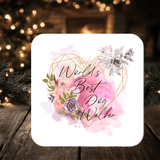 Dog Walker Coaster Gift: can be personalised - Rainbowprint.uk
