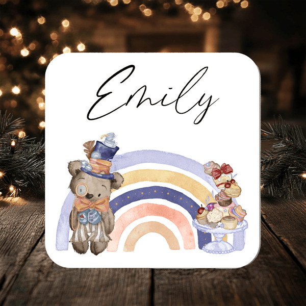 Fairytale Tea Party Coaster: can be personalised - Rainbowprint.uk