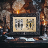 Family Crest Coasters: Set of 2, Heraldry Art, Surname Gift - Rainbowprint.uk