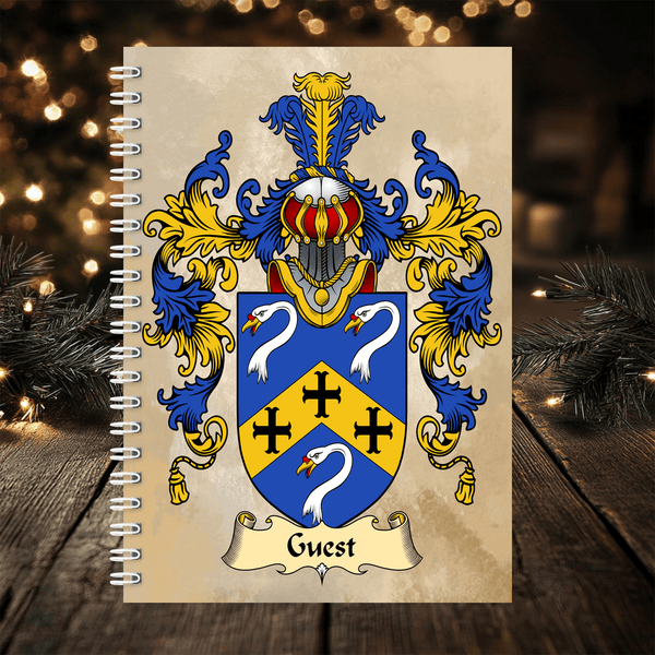 Family Crest Gift A5 Notebook: spiral bound heraldry gift - Rainbowprint.uk