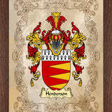 Framed Family Crest Print: Personalised Heraldry Wall Art Gift - Rainbowprint.uk