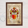 Framed Print Family Crest Print: Personalised Heraldry Wall Art Gift - Rainbowprint.uk