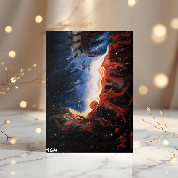 Galaxy A5 Greetings Card, can be personalised - Rainbowprint.uk