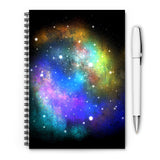 Galaxy A5 Notebook, spiral bound, Space, Planets, Universe, Perfect Christmas or Birthday Gift, Secret Santa, Personalised if required - Rainbowprint.uk