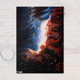 Galaxy Original Art Painted Canvas 30x20cm - stunning wall decor - Rainbowprint.uk