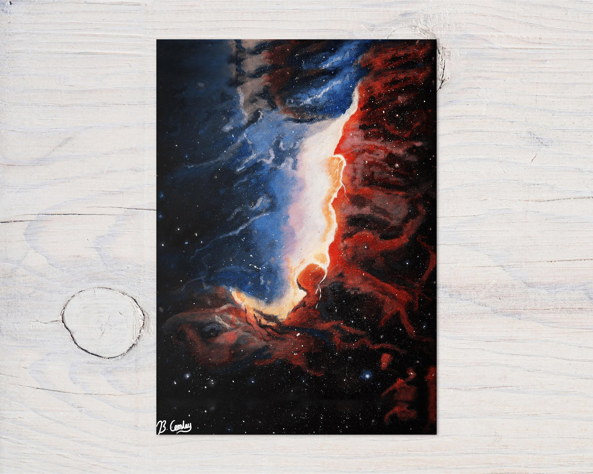 Galaxy Original Art Painted Canvas 30x20cm - stunning wall decor - Rainbowprint.uk