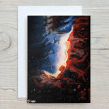 Galaxy Original Art Painted Canvas 30x20cm - stunning wall decor - Rainbowprint.uk