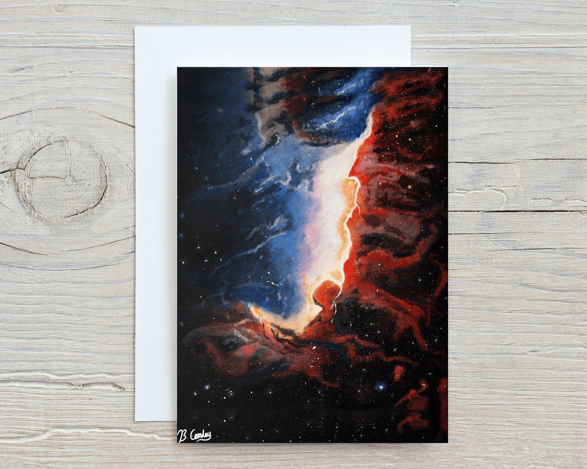 Galaxy Original Art Painted Canvas 30x20cm - stunning wall decor - Rainbowprint.uk